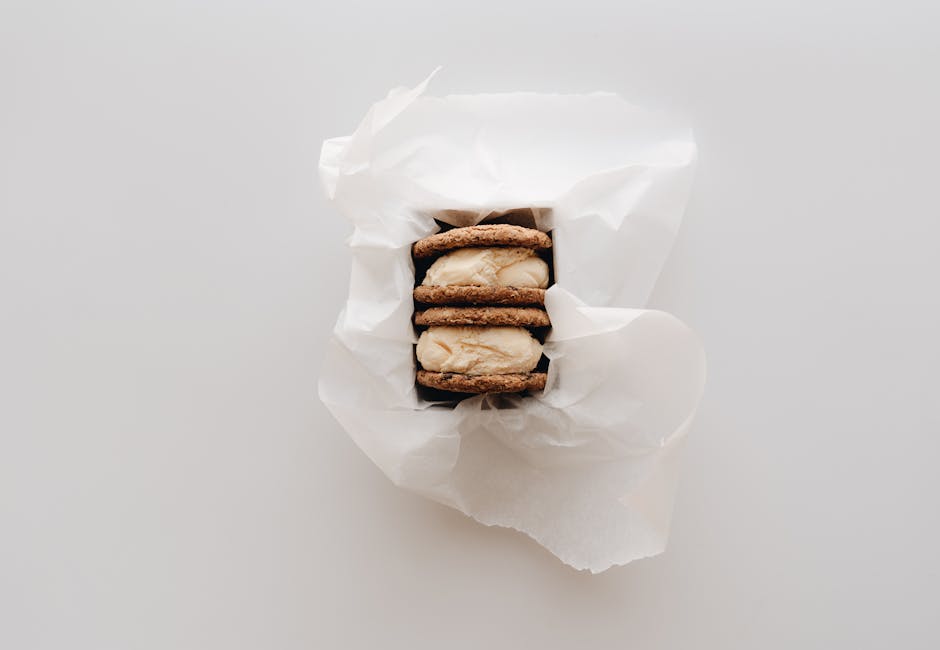 Brown Butter Cookie Ice Cream Sandwiches