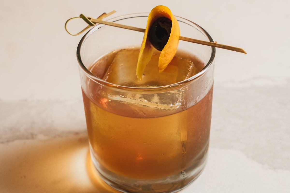 Cherry Dr. Pepper Old Fashioned