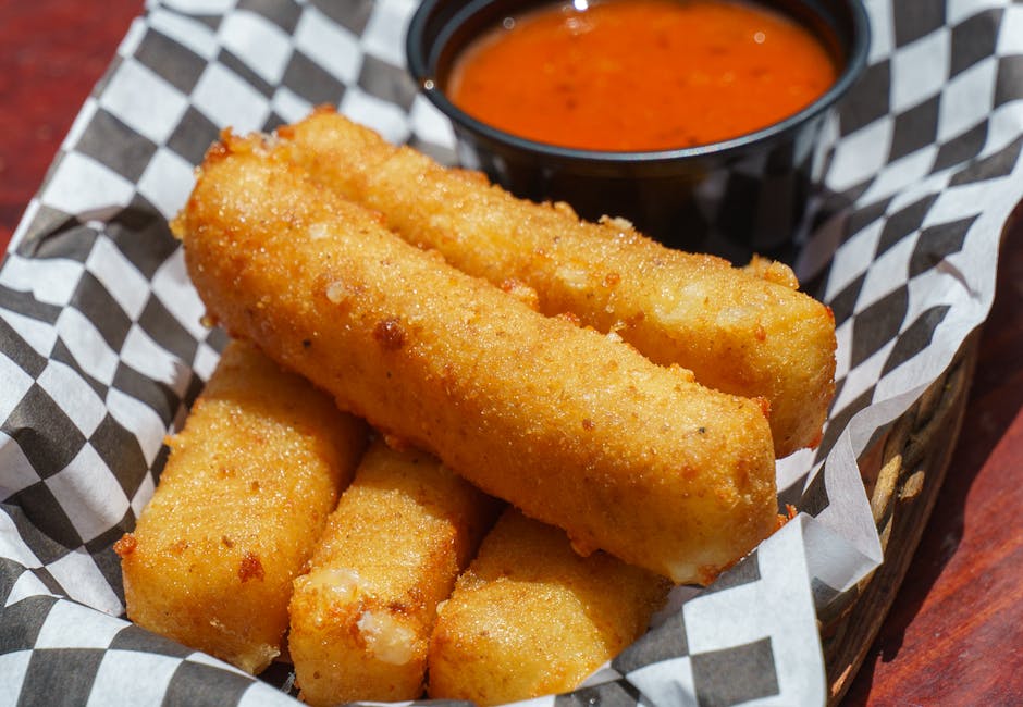 Deep Fried Mozzarella Sticks