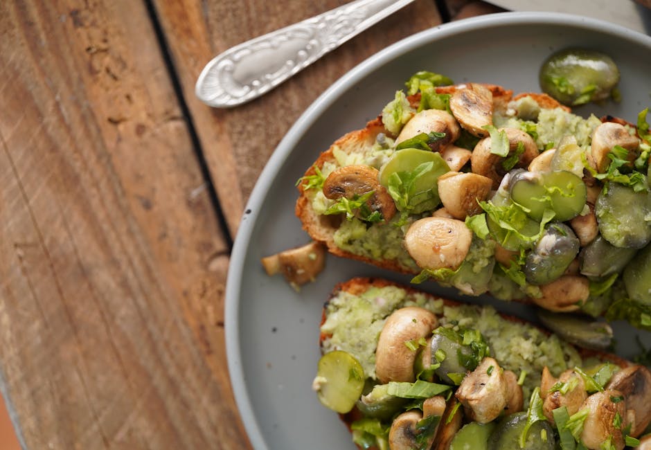 Leek and Mushroom Crostini