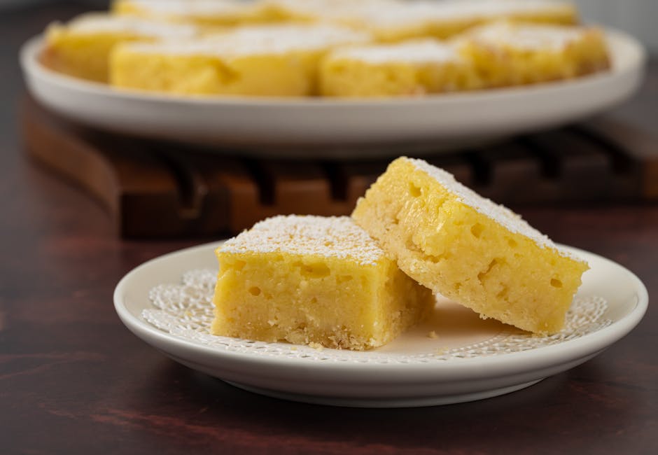Lemon Bars on Shortbread Crust