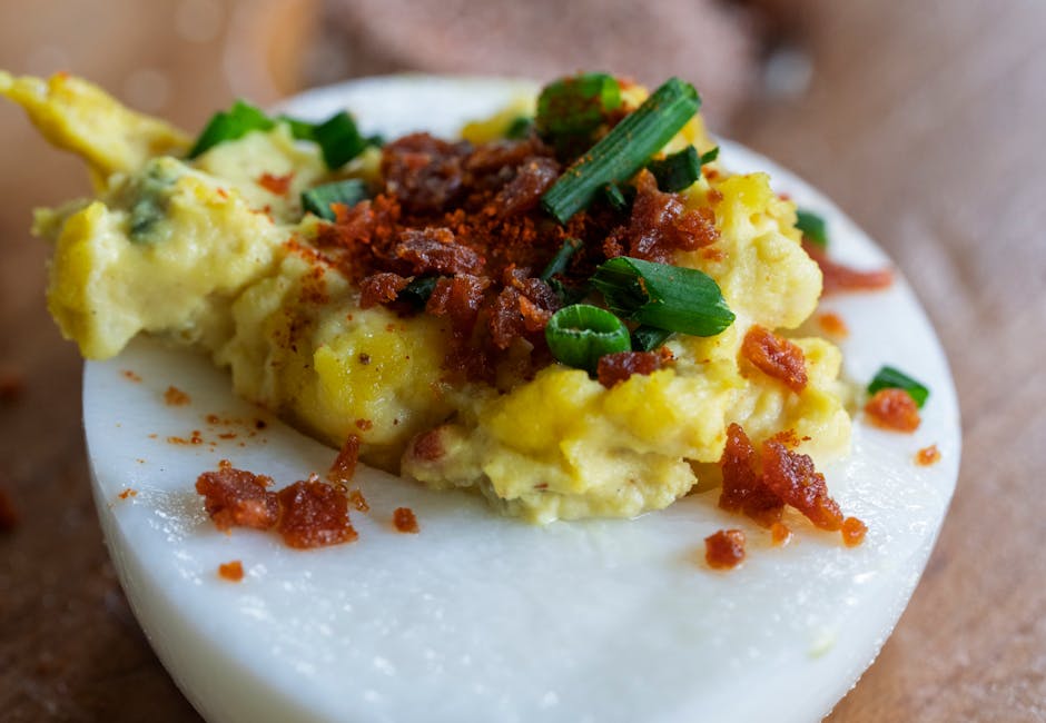 Spicy Pickle Deviled Eggs